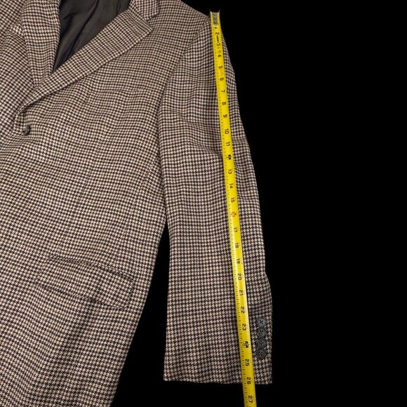 Ermenegildo Zegna Silk Cashmere Houndstooth Blazer 50L Made in Italy - Picture 7 of 11